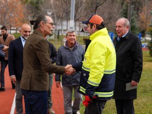 BAŞKAN BEŞİKCİOĞLU  EMRAH ÖZBEK’İ YAŞAM PARKTA ZİYARET ETTİ.İ