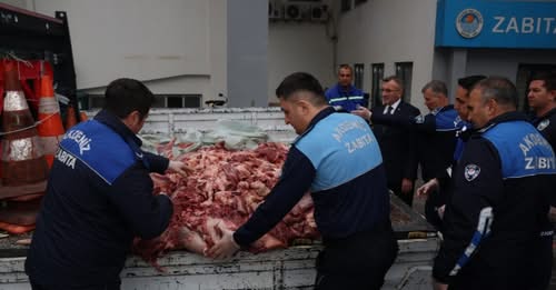Mersin’de 500 Kilo Bozuk Et Ele Geçirildi.