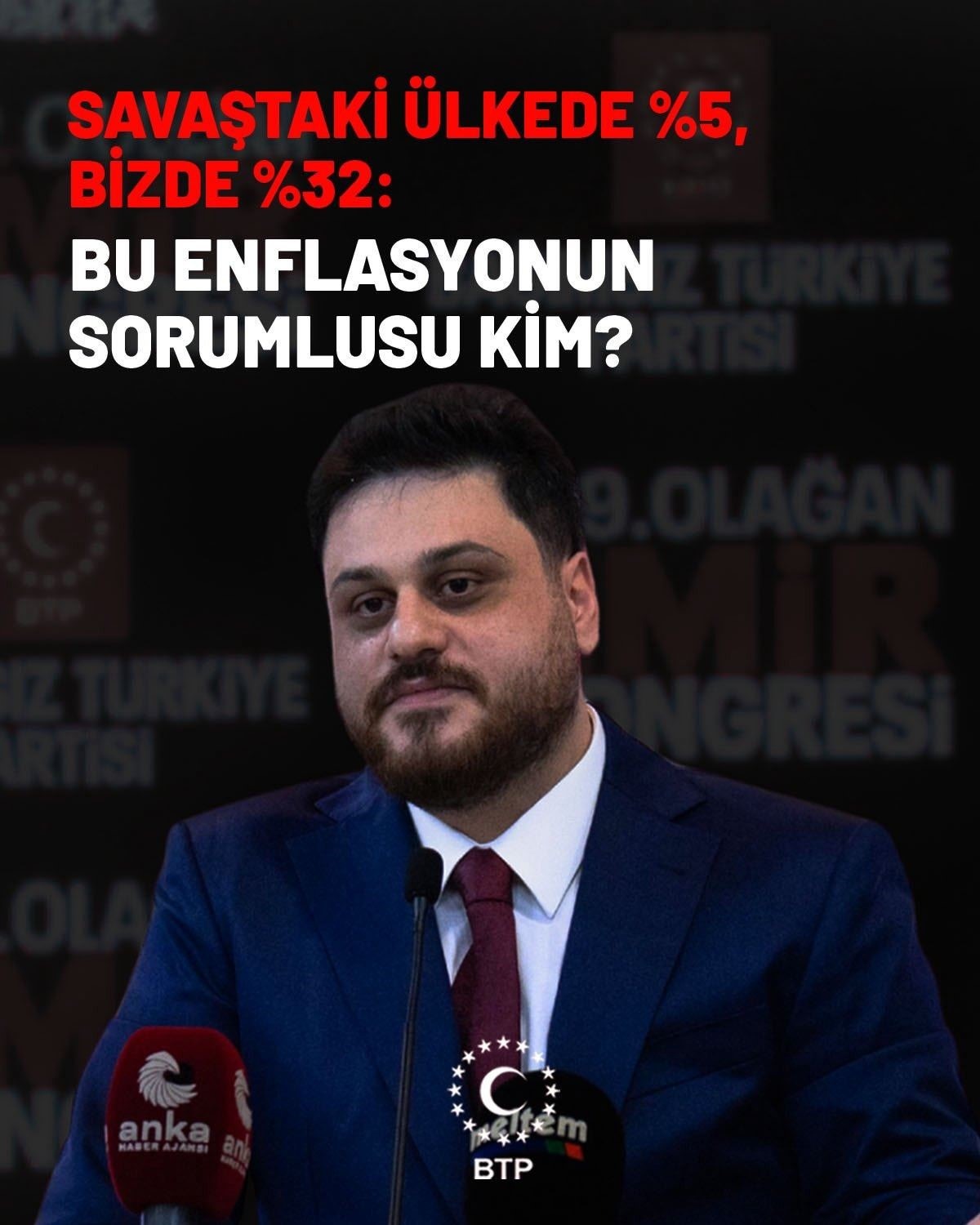 Savaşan Rusya ve Ukrayna’da Enflasyon % 5 İle %9 İken Bizde  Neden % 32 ?