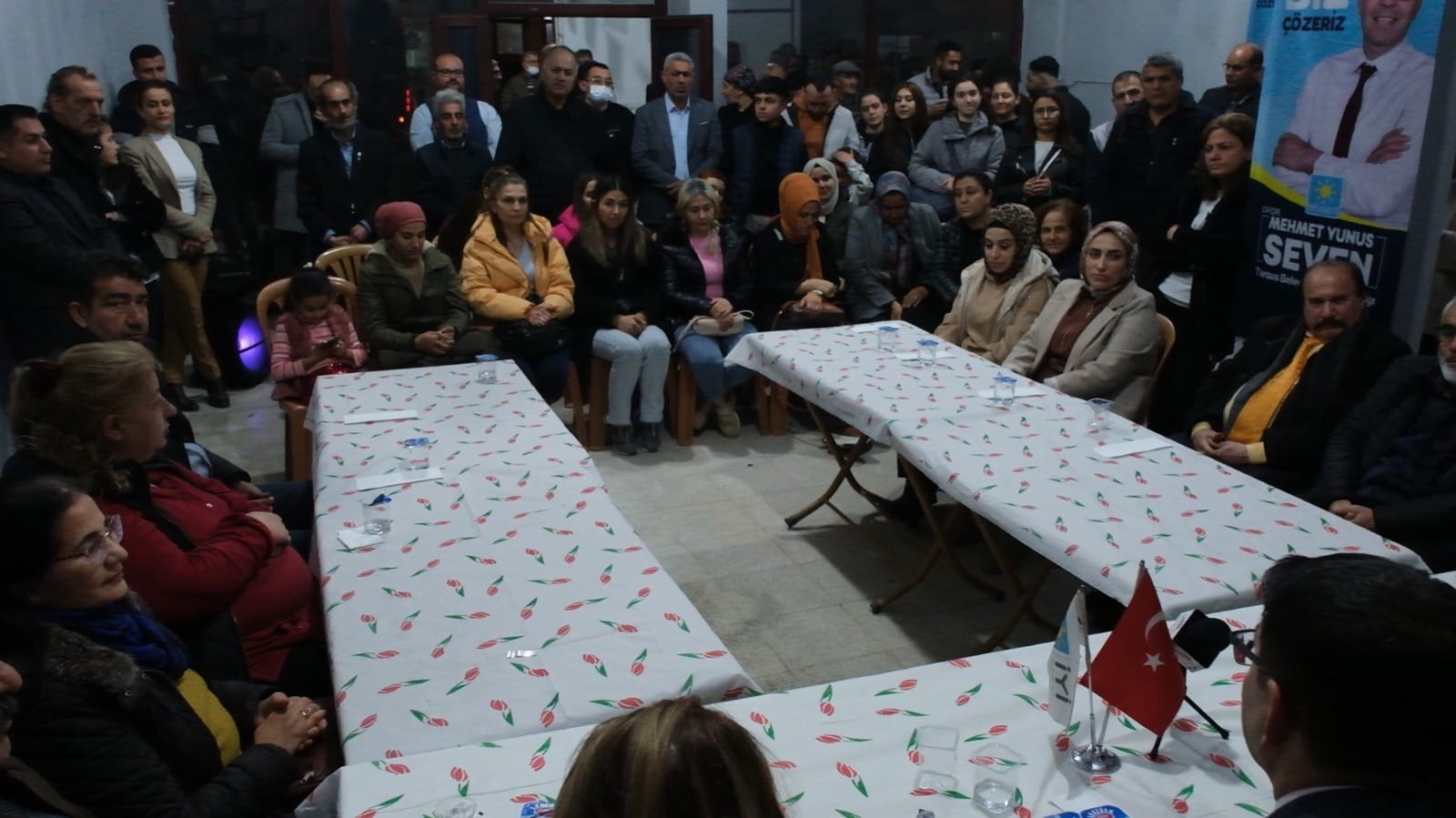 İyi Parti Tarsus Belediye Başkan Adayı Mehmet Yunus Seven Seçim Ofisi Açılışında Konuştu.