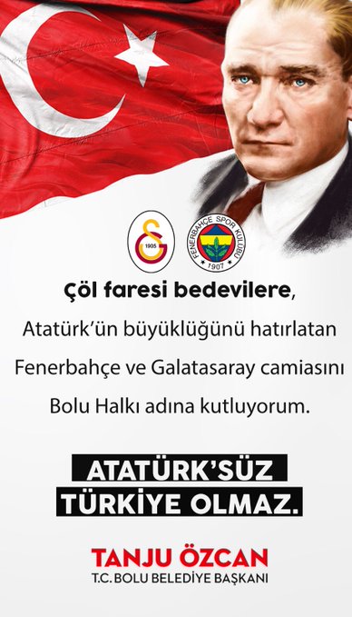 Bolu Belediye Başkanı Tanju Özcan’a ‘Çöl faresi bedeviler’ Soruşturması
