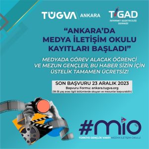 TÜGVA Ankara ve TİGAD işbirliği ile Ankara’da ücretsiz Medya İletişim Okulu açıyoruz.