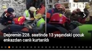 228 saat sonra Mustafa kurtarıldı