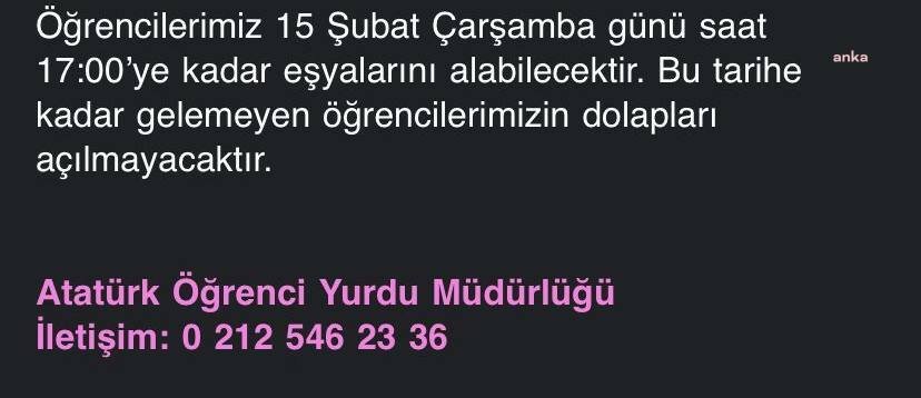 AİLESİNİ KAYBEDEN ONLARCA ÖĞRENCİ APAR TOPAR KOVULUYOR