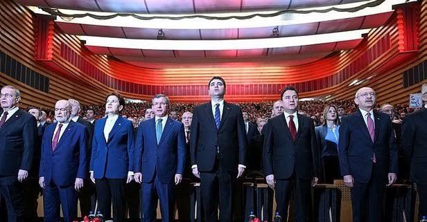 6’lı masanın ortak mutabakat metni yayınlandı.
