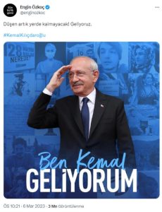 SİNAN ATEŞ DE SEÇİM POSTERİNDE