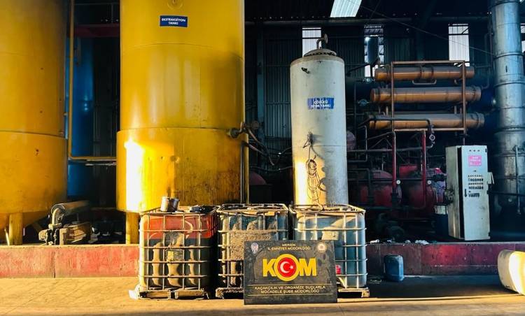Mersin’de Atık Yağ Geri Dönüşüm Fabrikasında Kaçak Akaryakıt Operasyonu