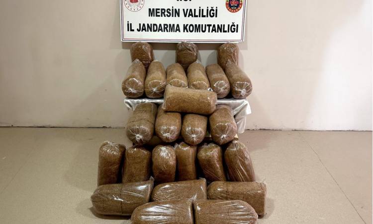 Mersin’de 290 Kilo Kaçak Tütün Ele Geçirildi.