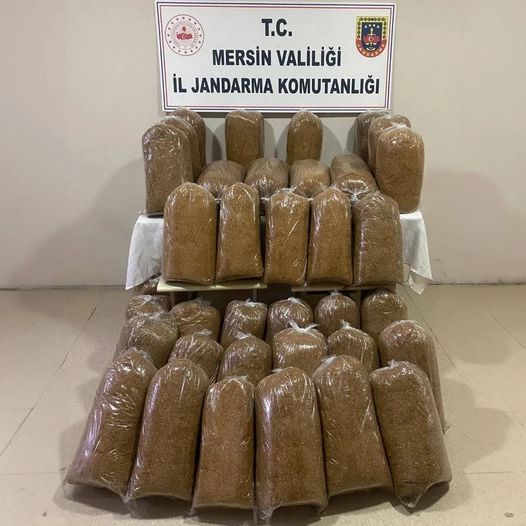 TARSUS’TA  KAÇAK TÜTÜN ELE GEÇİRİLDİ